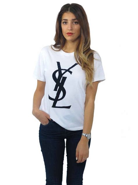 plain white ysl t shirt|ysl t-shirts for women.